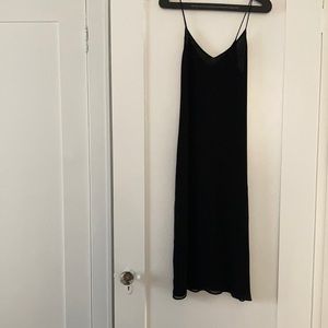 Reformation Paloma Black Sheer Dress